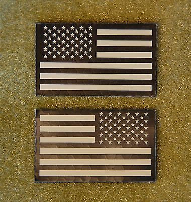 IR Reversed American Flag Patch - Night Vision Patch