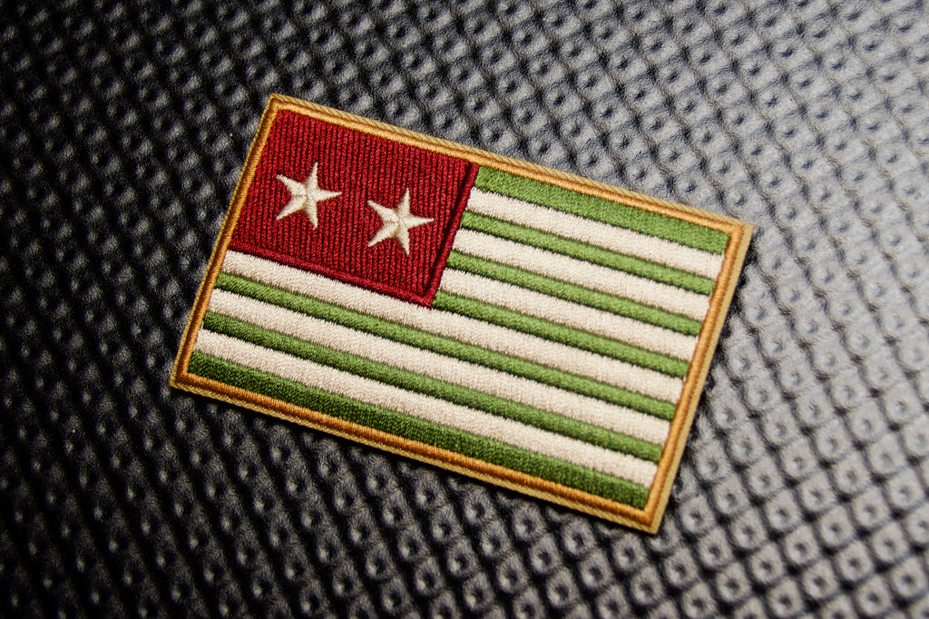 Subdued Civil War Western States Flag Premium Embroidered Patch