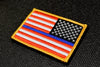 Reverse United States Thin Blue Line Flag Embroidered Morale Patch