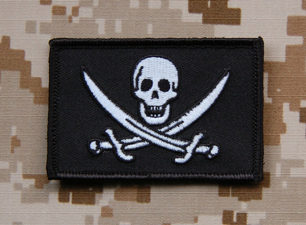 Mas Grey Calico Jack Morale Patch