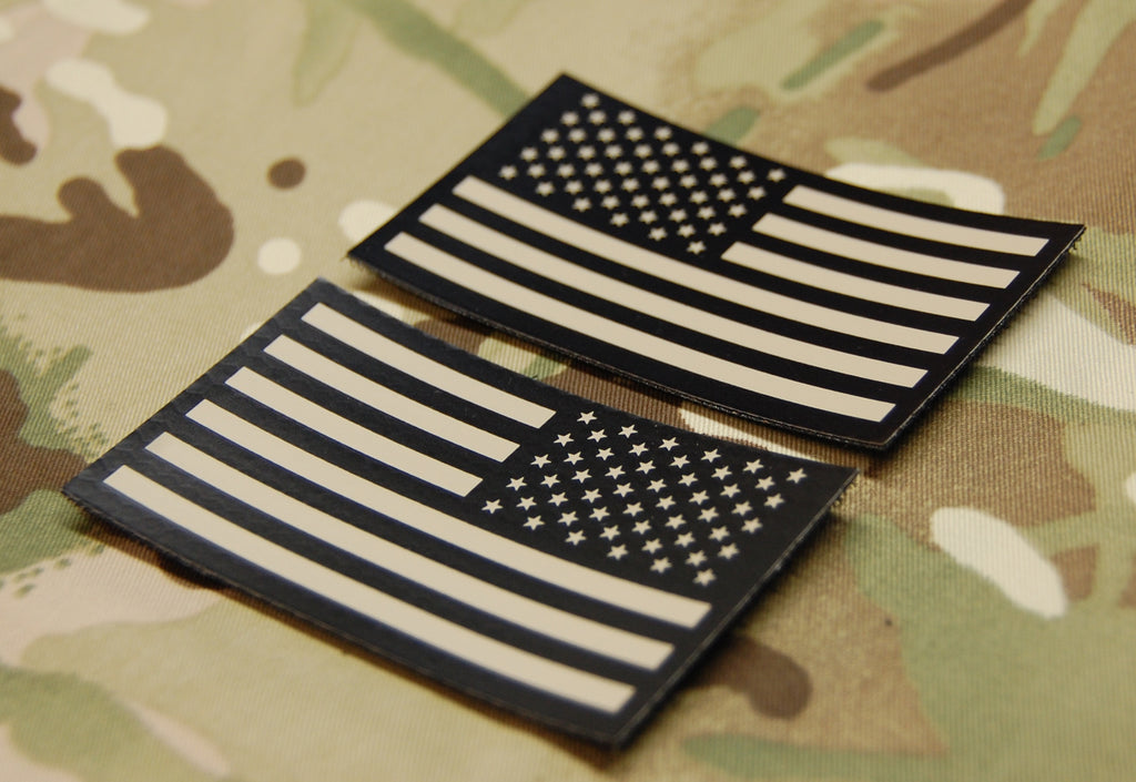 Infrared US Flag Patch Set - Tan & Black – BritKitUSA