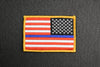 Reverse United States Thin Blue Line Flag Embroidered Morale Patch