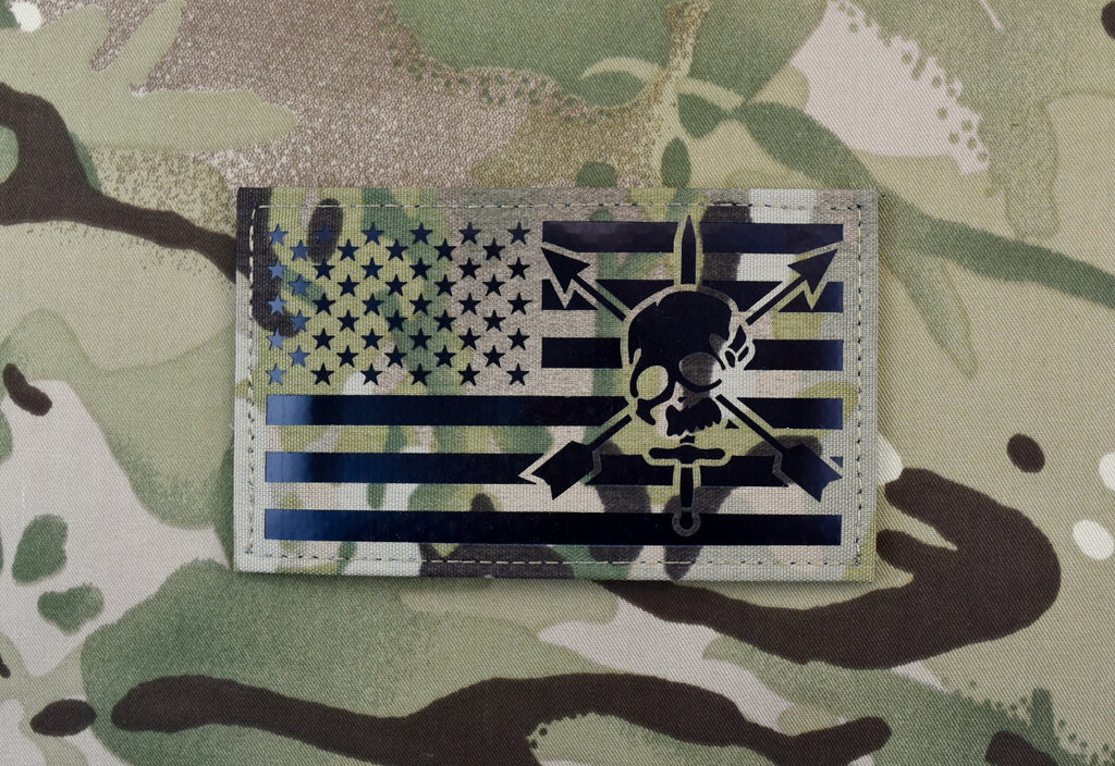 USAMM - Desert Infrared U.S. Flag Patch - Forward