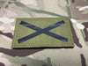 Saltire V1 Infrared Call Sign Patch Khaki Scotland Alabama St Andrew