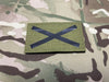 Saltire V1 Infrared Call Sign Patch Khaki Scotland Alabama St Andrew