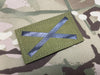 Saltire V1 Infrared Call Sign Patch Khaki Scotland Alabama St Andrew