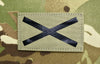 Saltire V1 Infrared Call Sign Patch Khaki Tan/Desert Scotland Alabama St Andrew