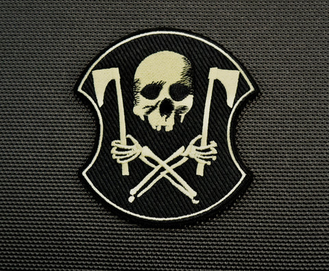 stidsds 2 Pack Blackbeard Flag Patch Pirate Edward Teach Flags Embroidered  Patches Pirate Edward Teach Flags Military Tactical Patch for Clothes Hat
