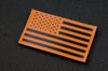 Infrared US Flag Patch - Orange & Black / Search & Rescue