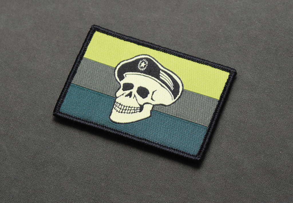 Subdued Spetsnaz Skull Russian Flag Morale Patch