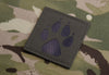 Infrared K9 Paw Laser Cut Morale Patch - Ranger Green